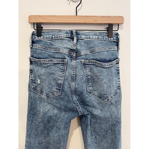GAP High Rise Vintage Slim Jeans Acid Wash Distressed Blue Women's‎ Size 25 - Picture 4 of 8